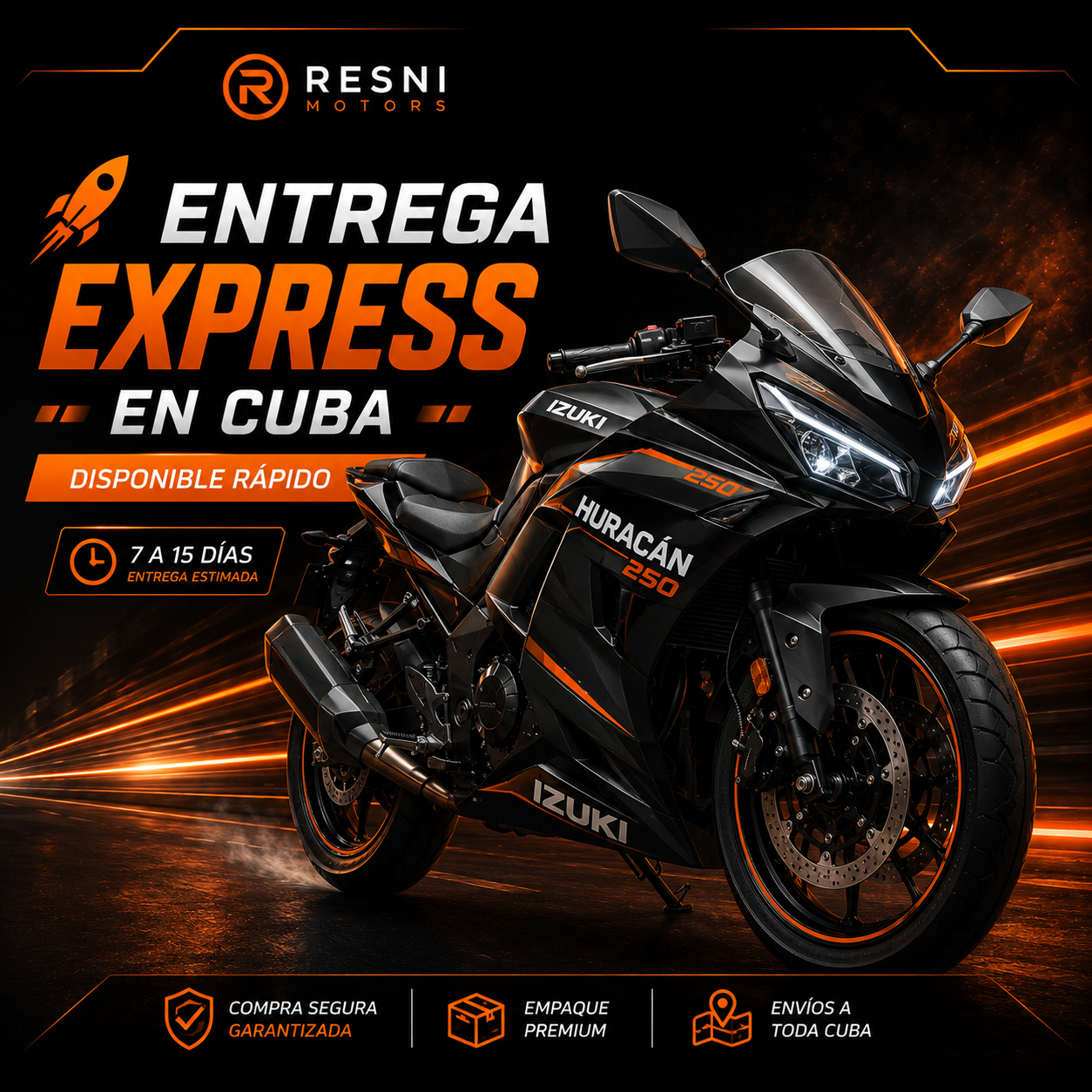 Motos con entrega express en Cuba | Disponibles rápido 🇨🇺
