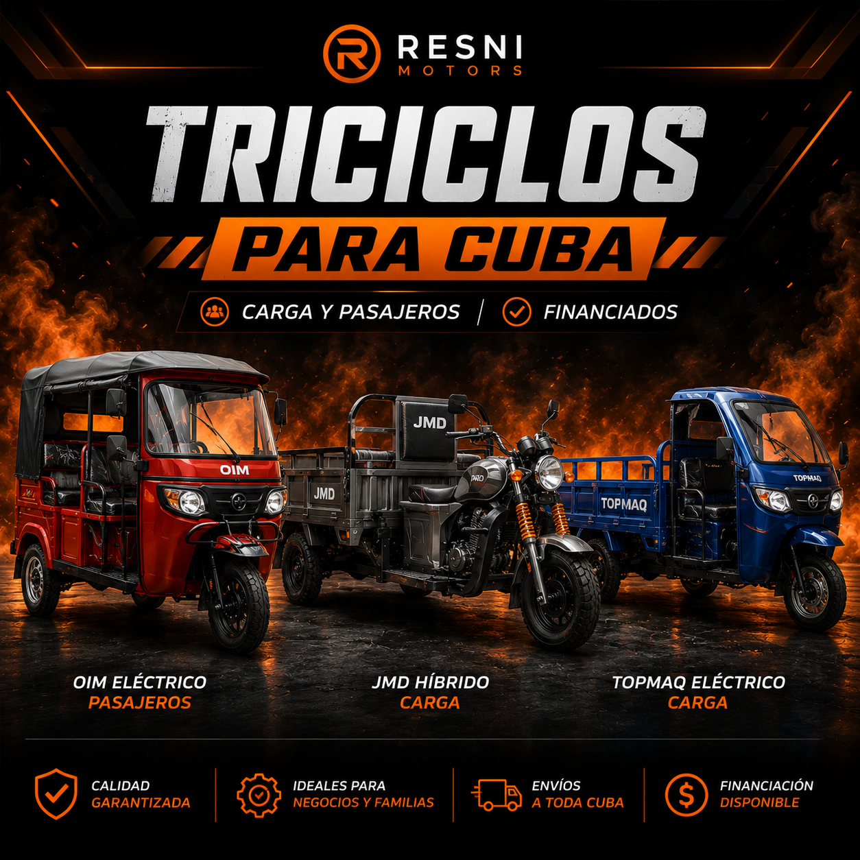 Triciclos para Cuba | Pasajeros y carga financiados 🇨🇺